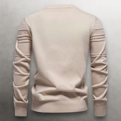 Men's Cotton Grid-Knit Sweater