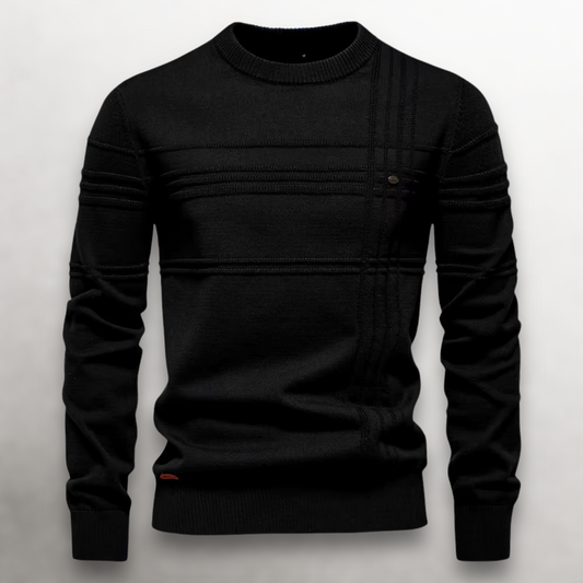 Men's Cotton Grid-Knit Sweater