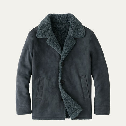 Men's Shearling-Lined Overcoat
