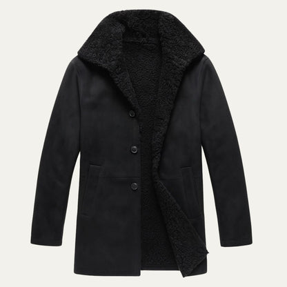 Men's Shearling-Lined Overcoat