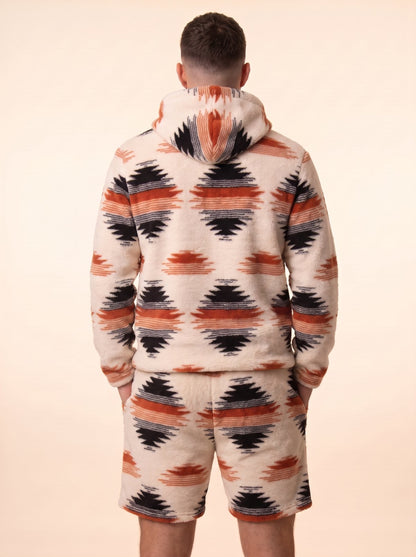 Women's Plush Fleece Hoodie & Shorts Set