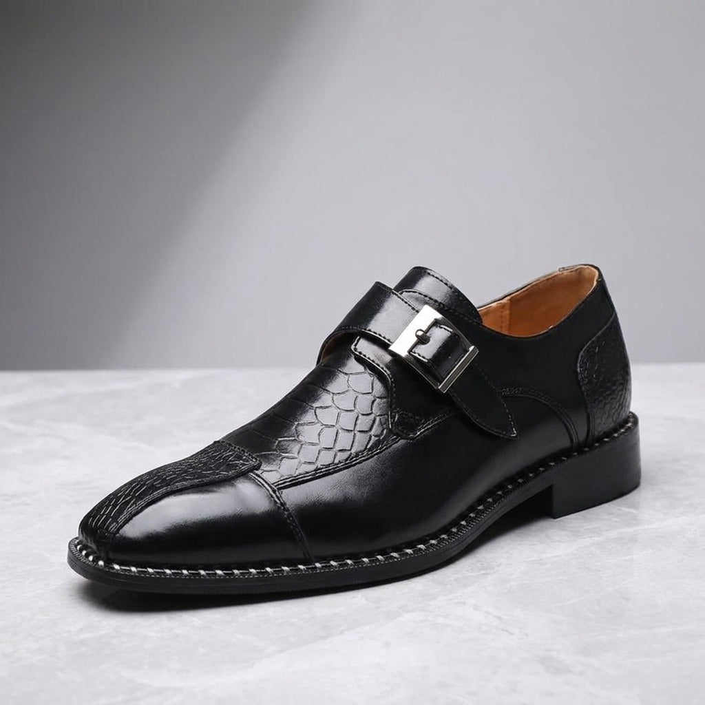 Men's Leather Monk Strap Dress Shoes
