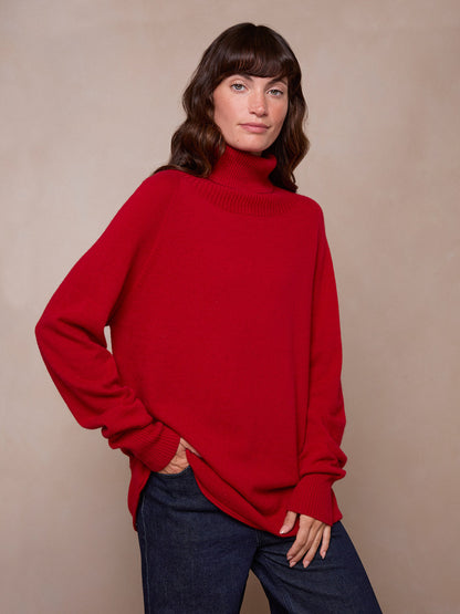 Unisex Wool Roll Neck Sweater