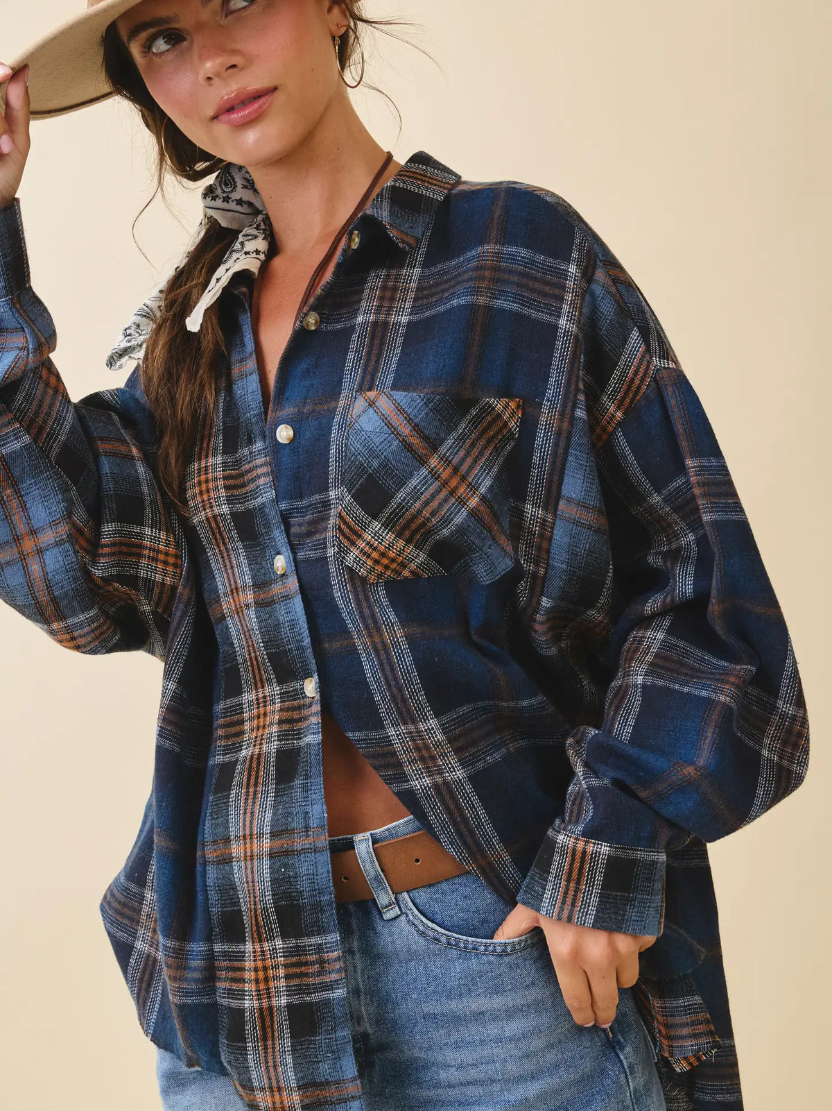 Women's Plaid Flannel Shirt