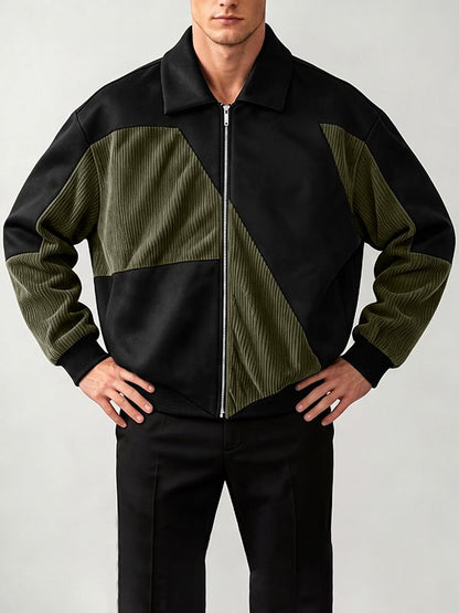 Men's Colorblock Corduroy Jacket