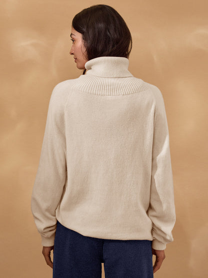 Unisex Wool Roll Neck Sweater