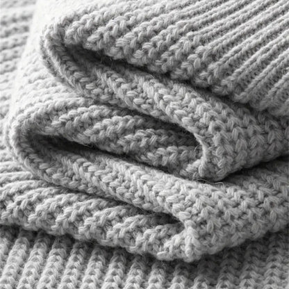 Men's Ribbed Knit Half-Zip Sweater