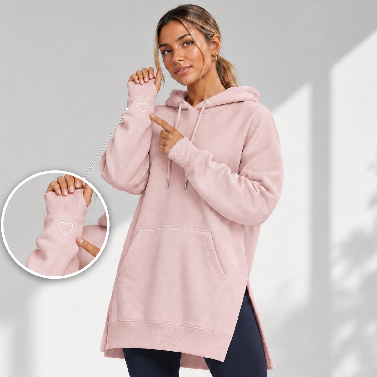 Women's Cotton Oversized Hoodie Dress