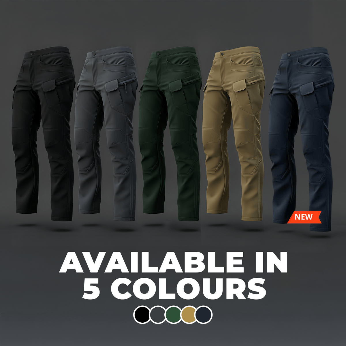 Men's Fleece Lined Waterproof Utility Trousers