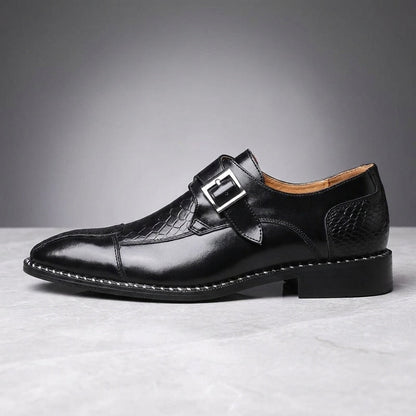 Men's Leather Monk Strap Dress Shoes