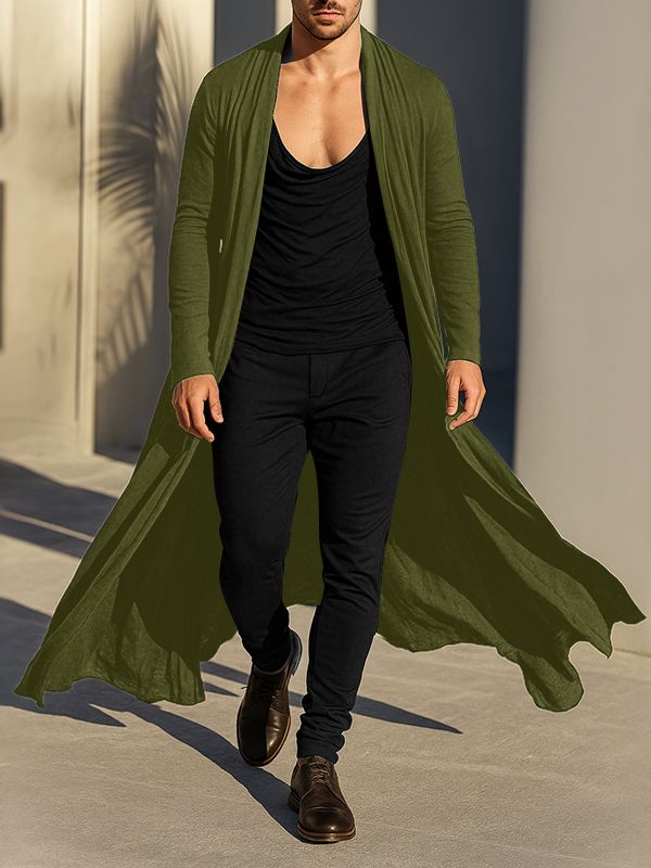 Men's Loose Fit Long Sleeve Cardigan