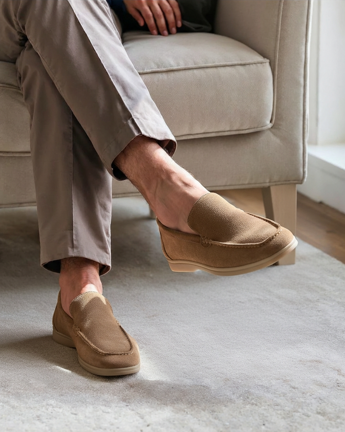 Men's Suede Leather Loafers