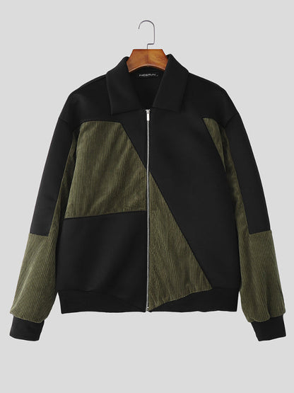 Men's Colorblock Corduroy Jacket