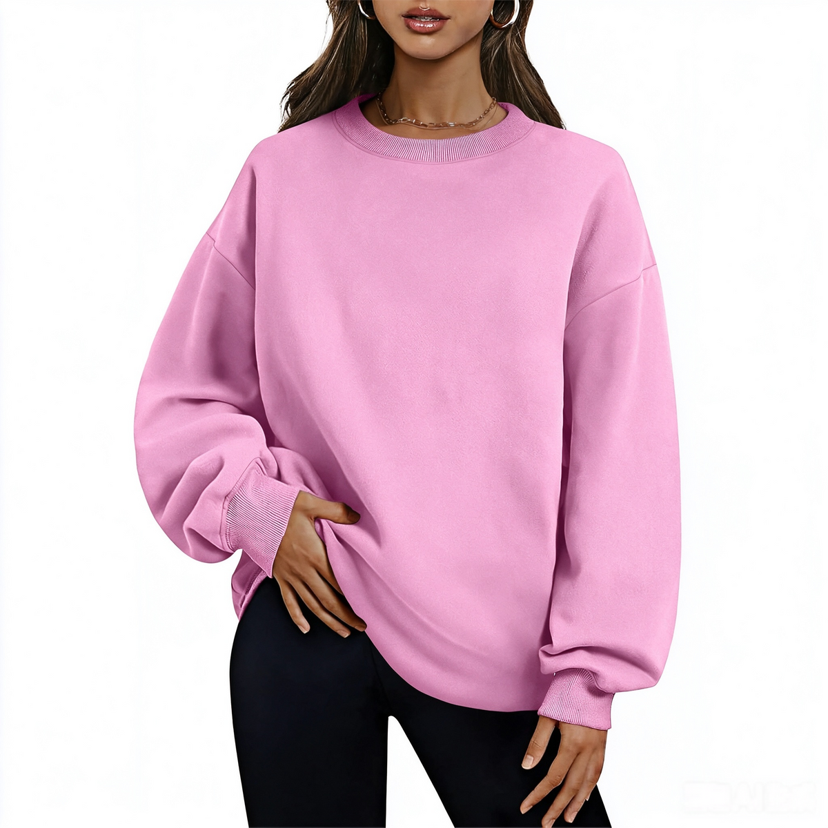 Women's Fleece-Lined Thickened Sweatshirt