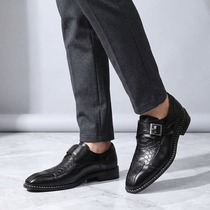 Men's Leather Monk Strap Dress Shoes