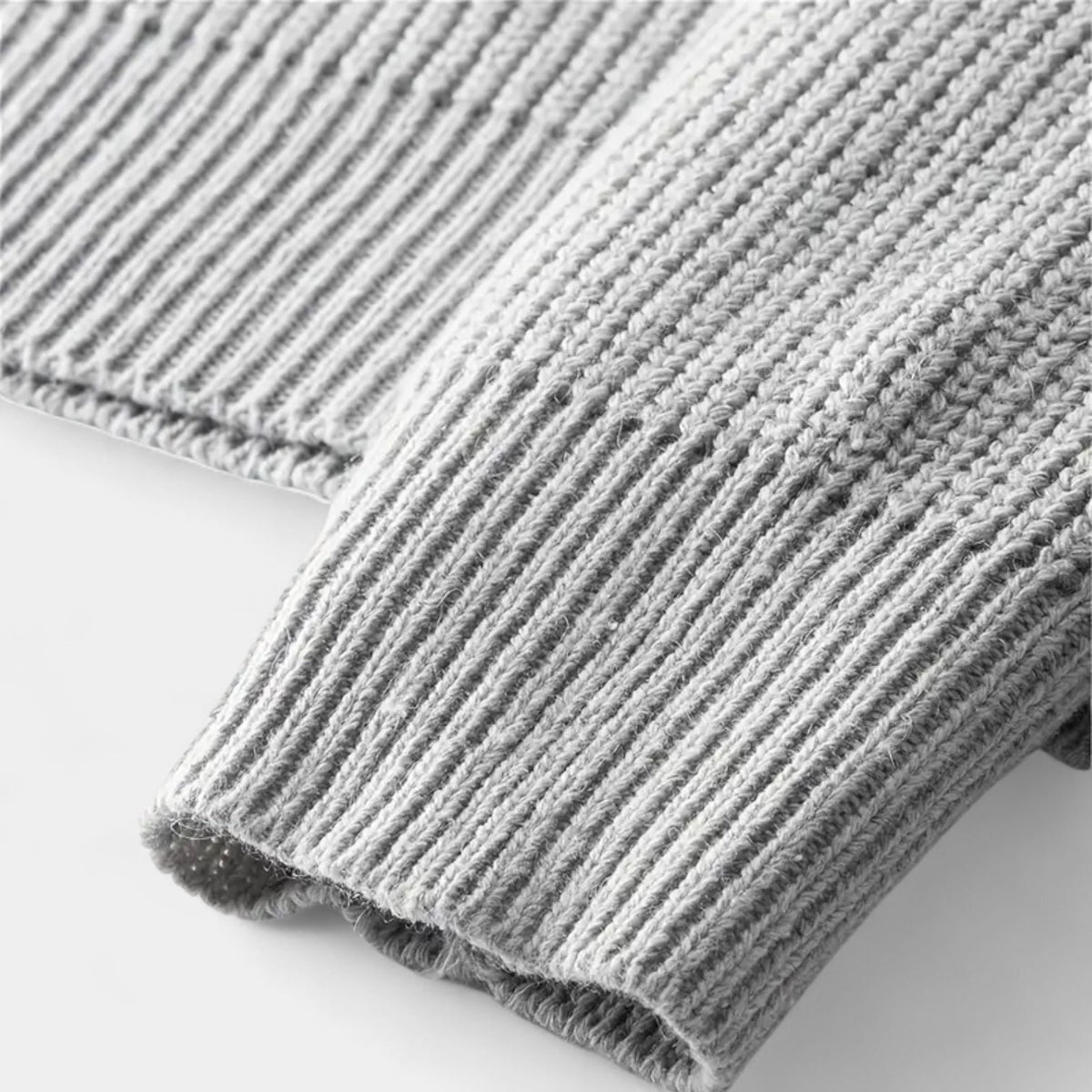 Men's Ribbed Knit Half-Zip Sweater