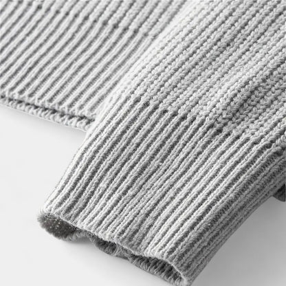 Men's Ribbed Knit Half-Zip Sweater