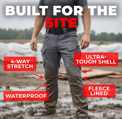 Men's Fleece Lined Waterproof Utility Trousers