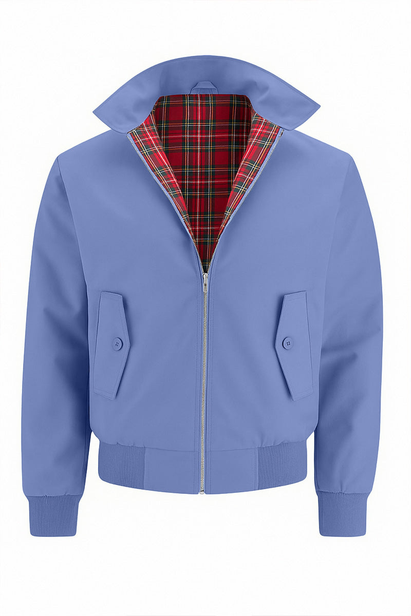 Men's Tartan-Lined Cotton-Blend Jacket