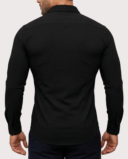 Men's Stretch Cotton-Blend Dress Shirt