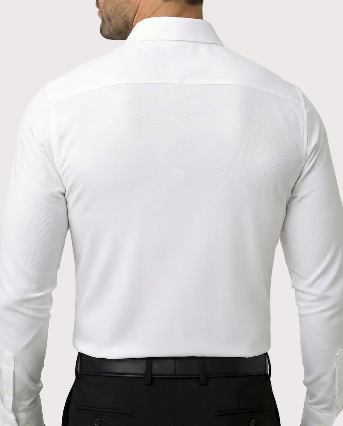 Men's Stretch Cotton-Blend Dress Shirt