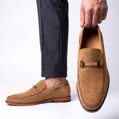 Men's Suede High-Top Loafers