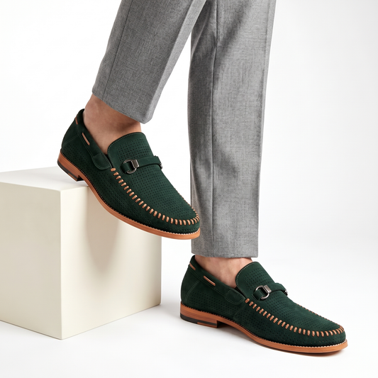 Men's Suede High-Top Loafers