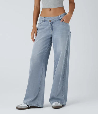 Women's Low Rise Baggy Wide Leg Jeans