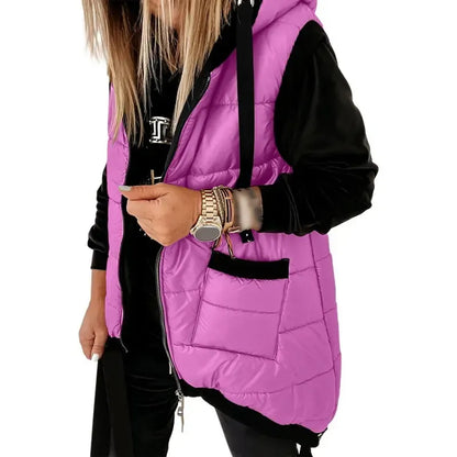 Women's Padded Hooded Puffer Vest