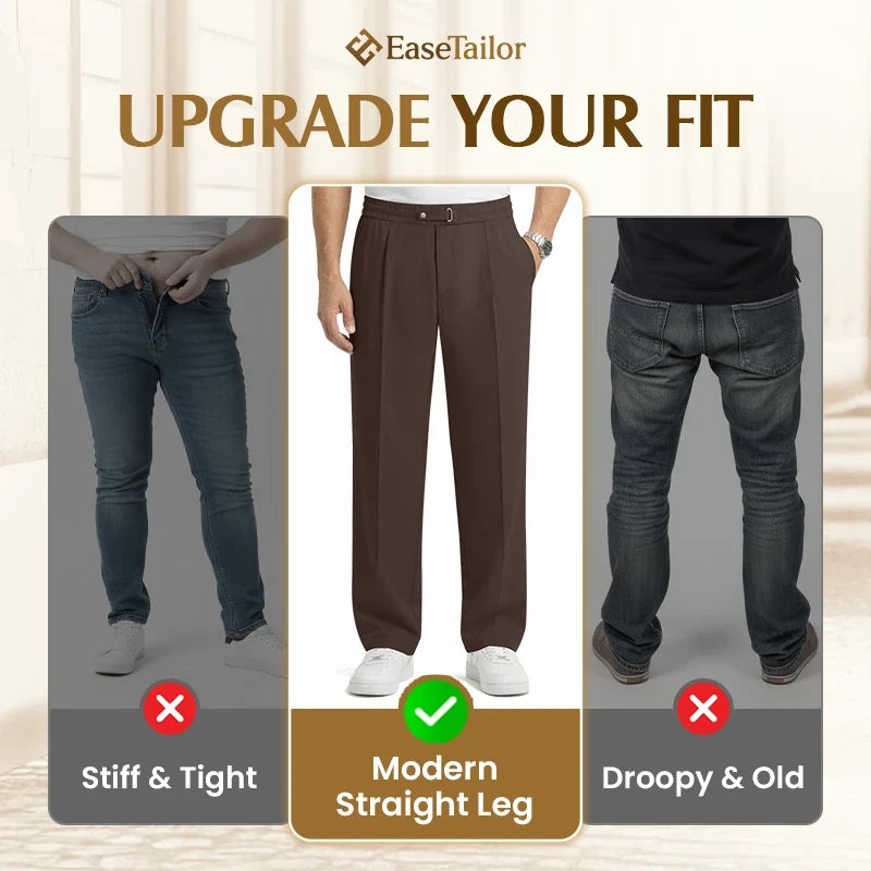 Men's Pull-On Straight-Leg Comfort Pants