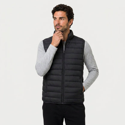 Men's Quilted Lightweight Puffer Vest – Full-Zip, view 7