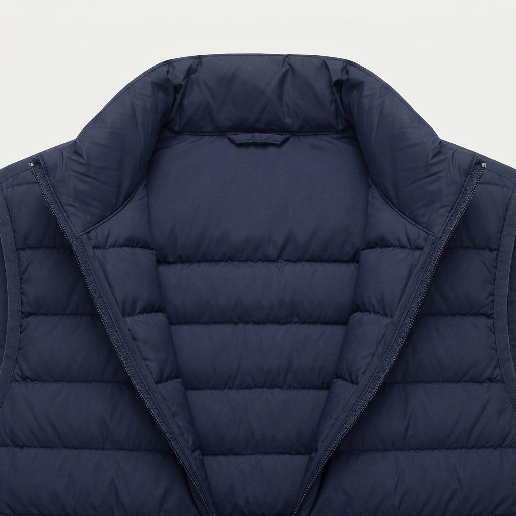 Men's Quilted Lightweight Puffer Vest – Full-Zip, view 6