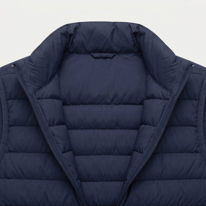 Men's Quilted Lightweight Puffer Vest – Full-Zip, view 6