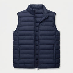 Men's Quilted Lightweight Puffer Vest – Full-Zip