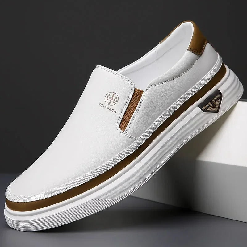 Men's Leather Slip-On Loafers