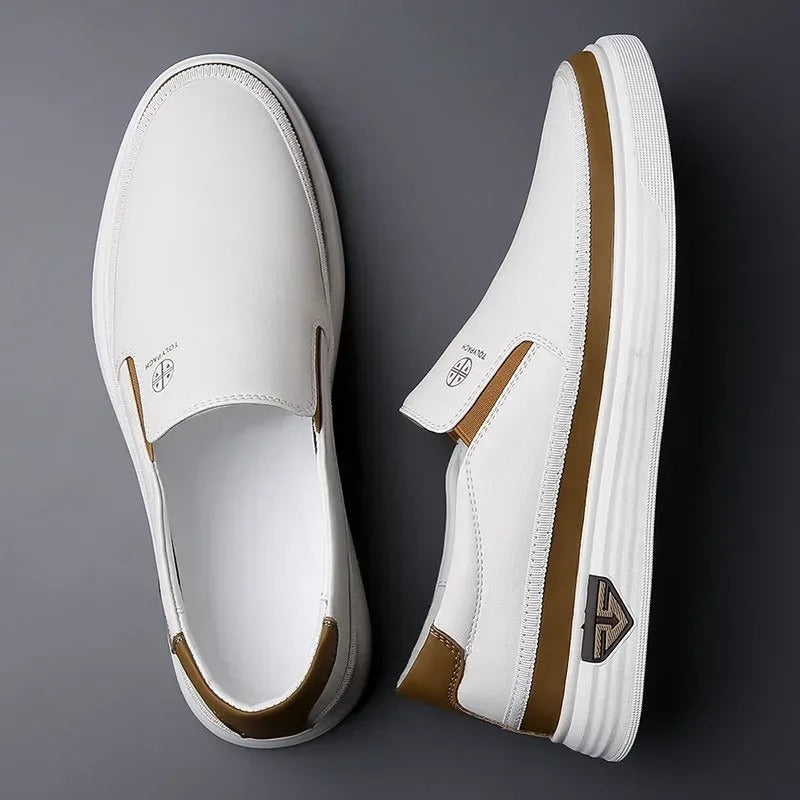 Men's Leather Slip-On Loafers