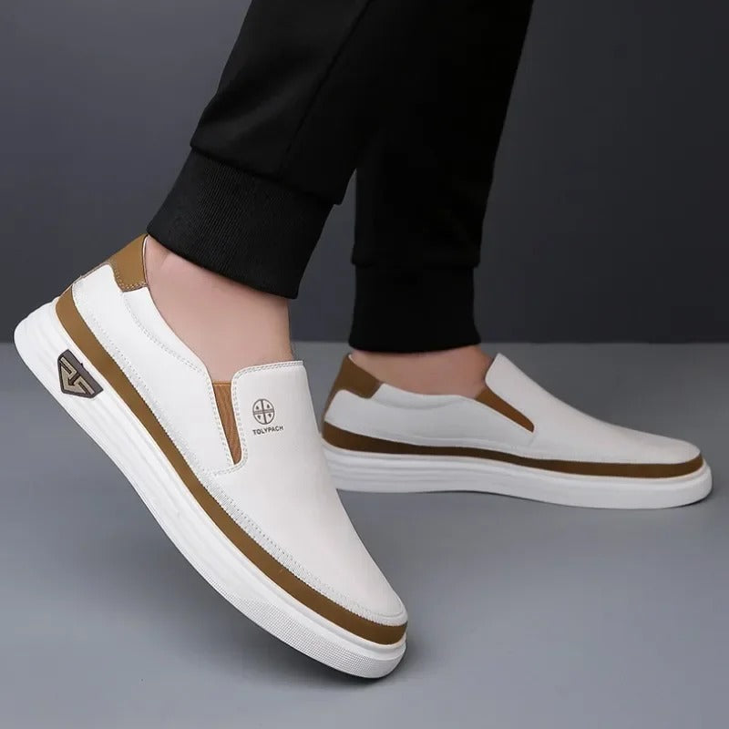Men's Leather Slip-On Loafers