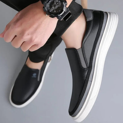 Men's Leather Slip-On Loafers
