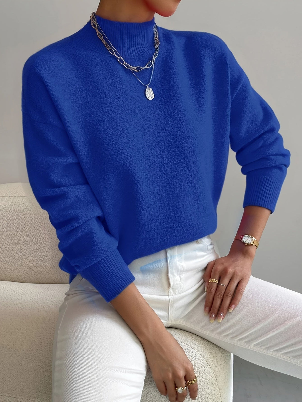 Women's Turtleneck Knit Sweater