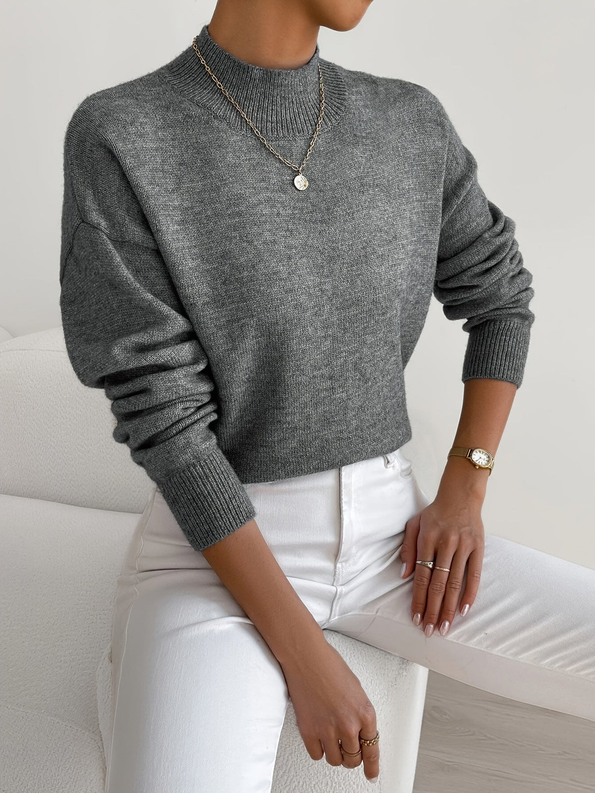 Women's Turtleneck Knit Sweater