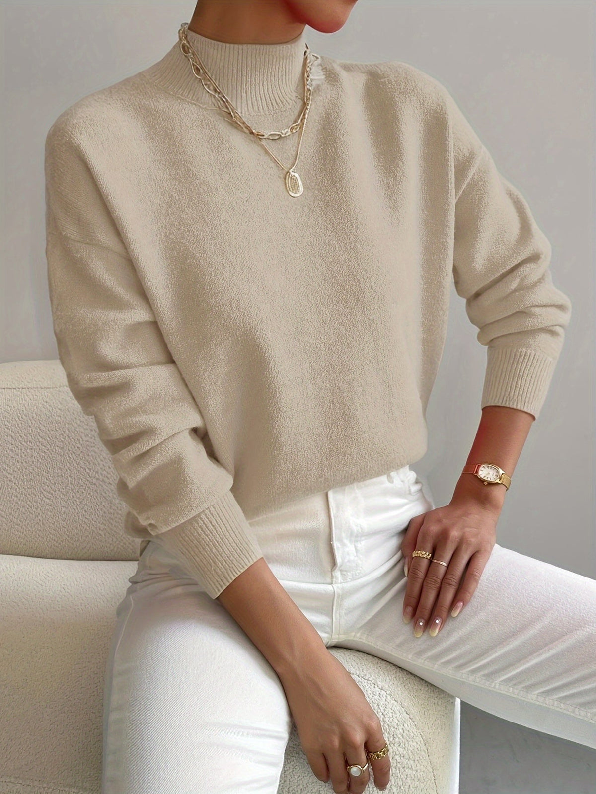 Women's Turtleneck Knit Sweater