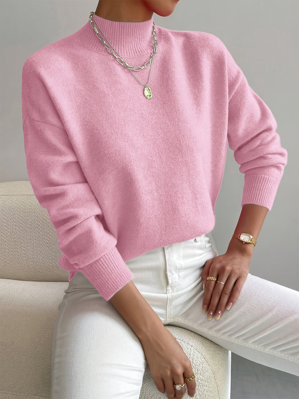 Women's Turtleneck Knit Sweater