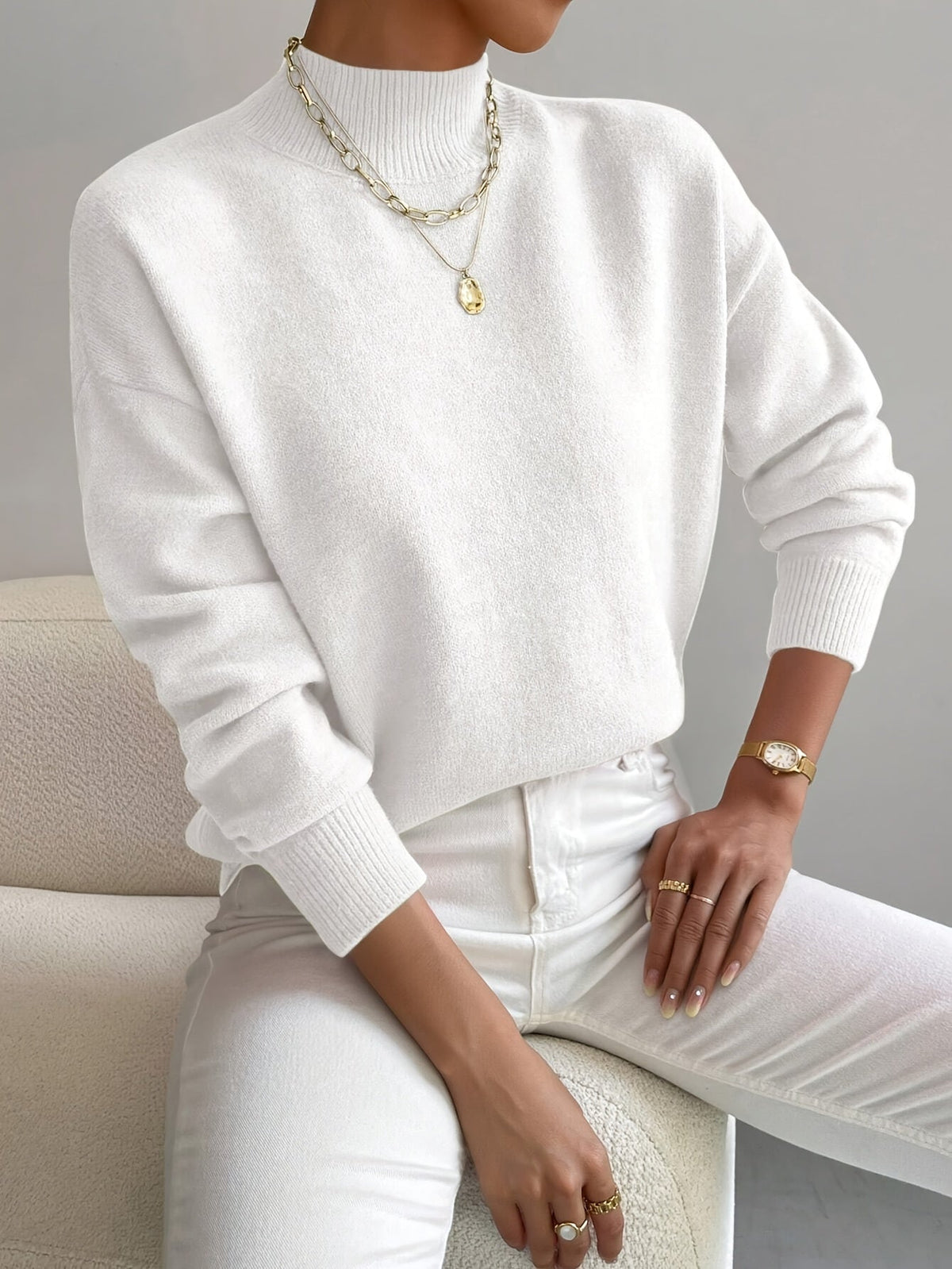 Women's Turtleneck Knit Sweater
