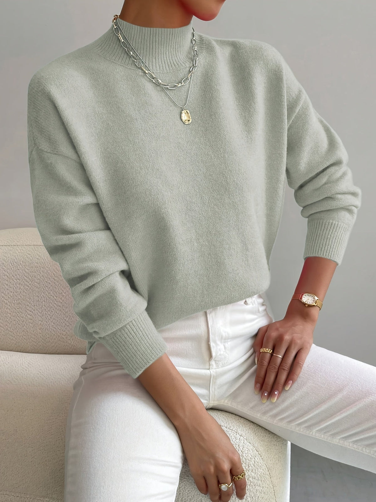 Women's Turtleneck Knit Sweater