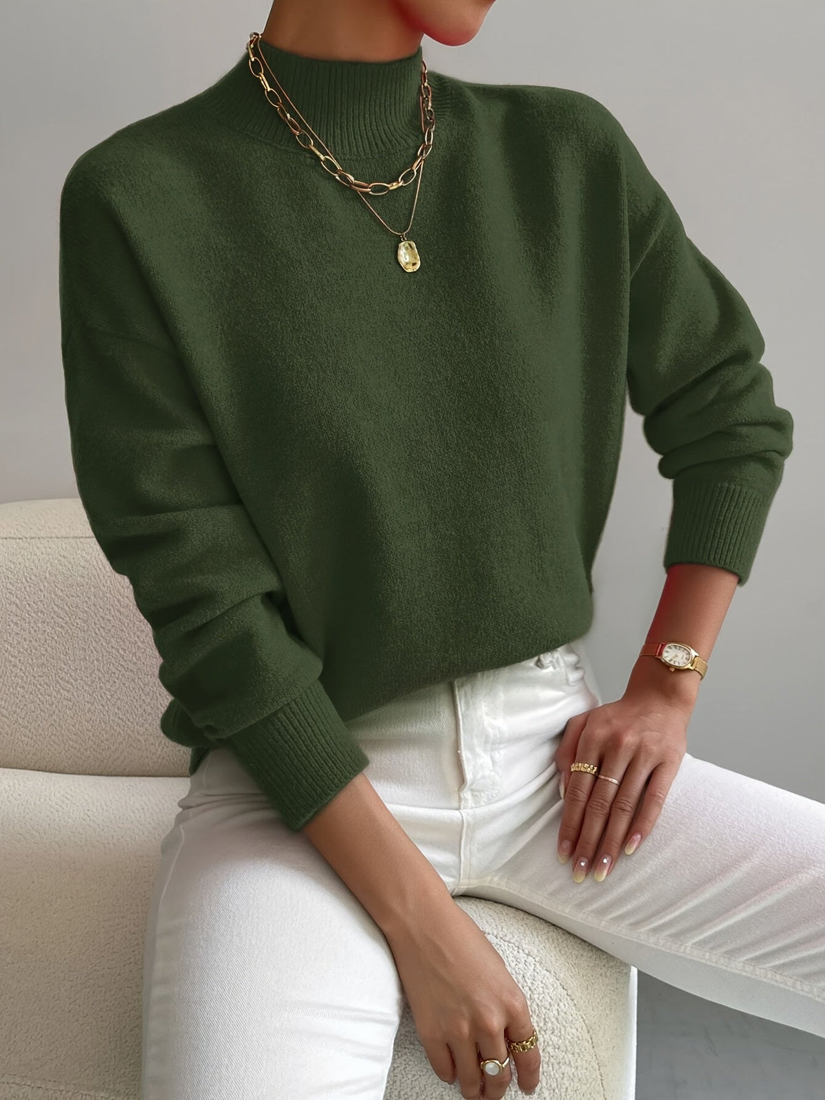 Women's Turtleneck Knit Sweater