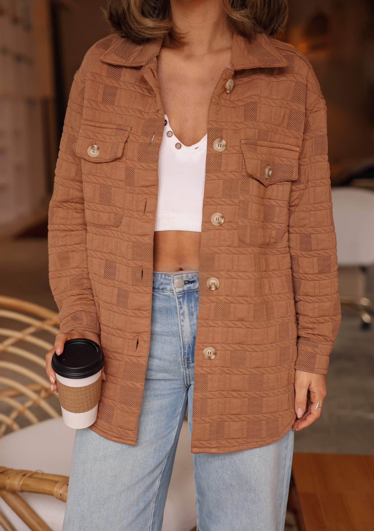 Women's Textured Knit Jacket