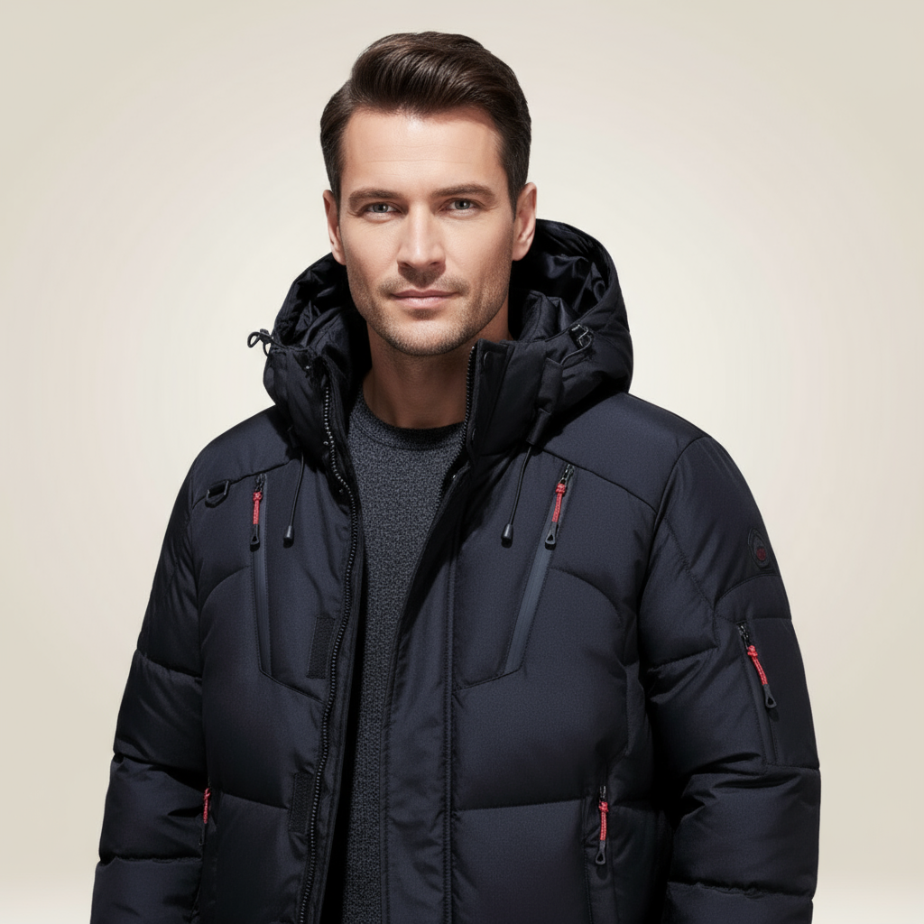 Men's Fleece-Lined Waterproof Parka Jacket