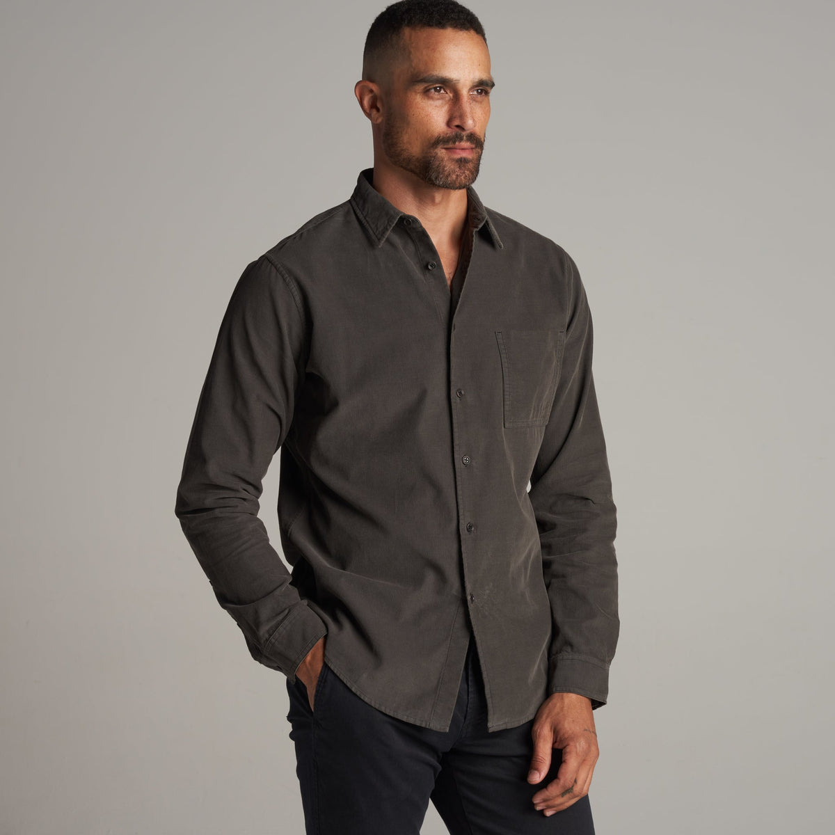 Men's Fine Wale Corduroy Shirt