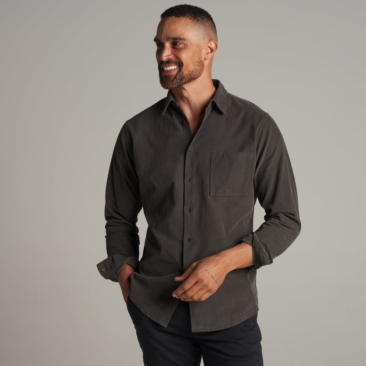 Men's Fine Wale Corduroy Shirt