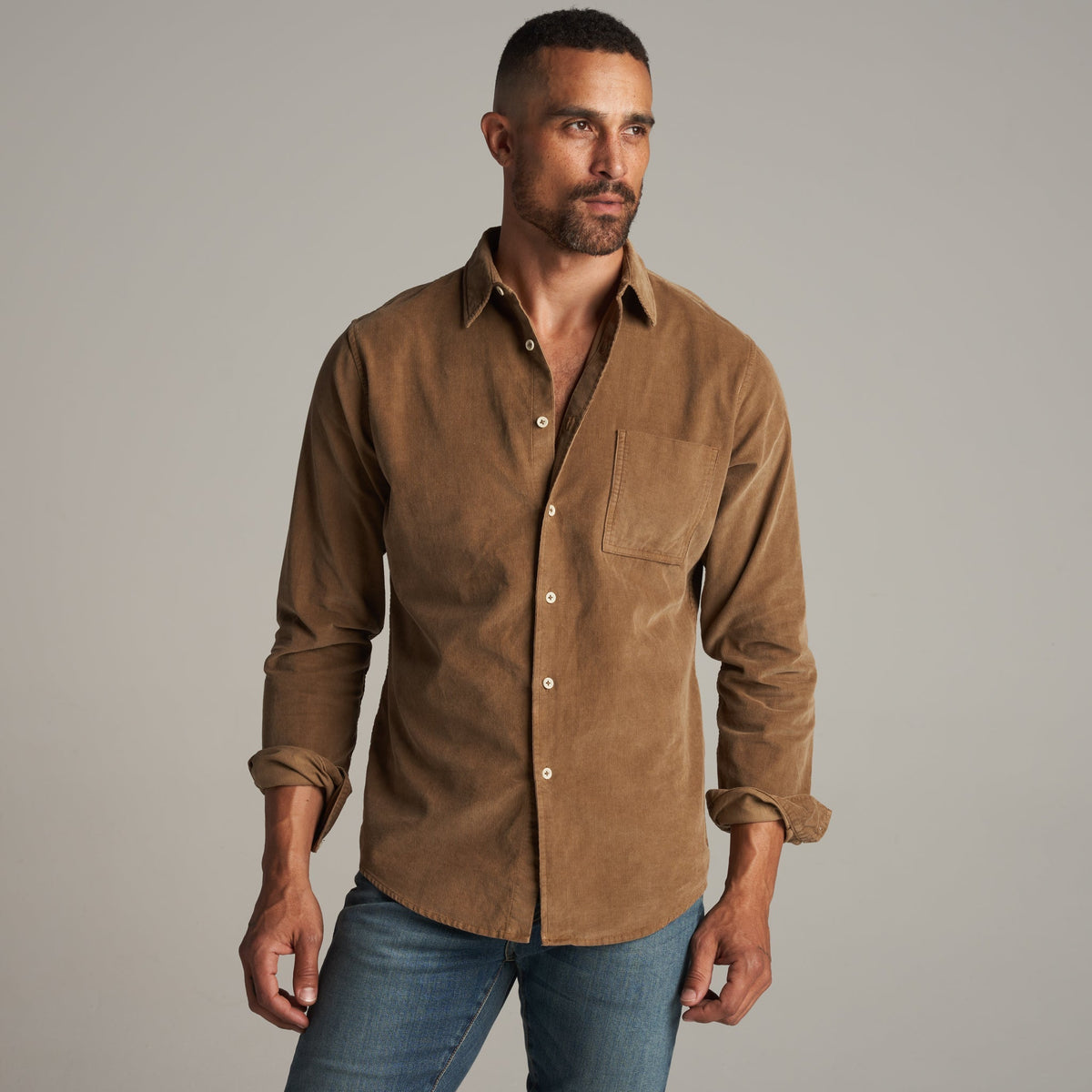 Men's Fine Wale Corduroy Shirt